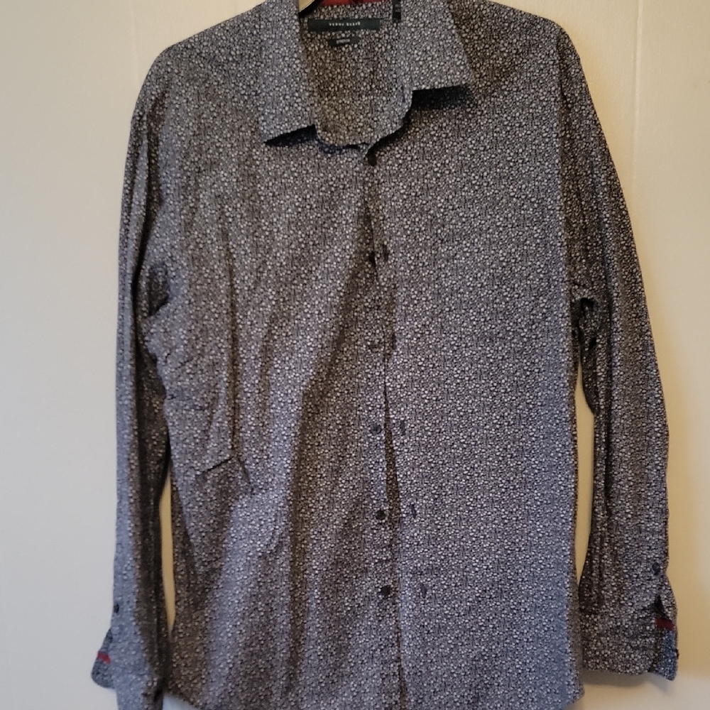 Men's Black Patterned Shirt